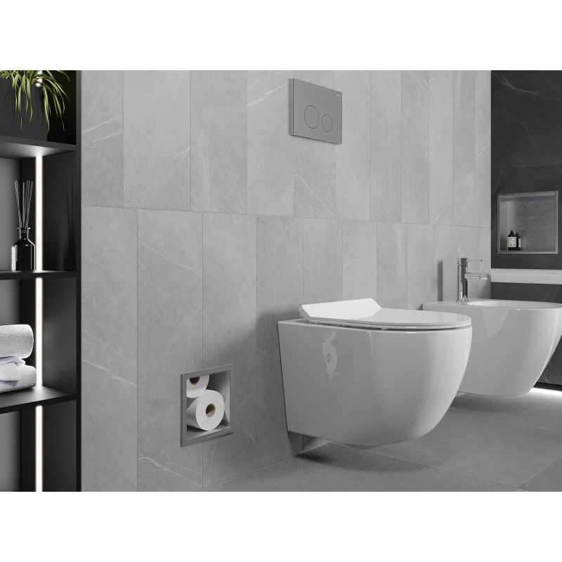 Mexen X-Wall-B toilet paper magazine, inox - 1915