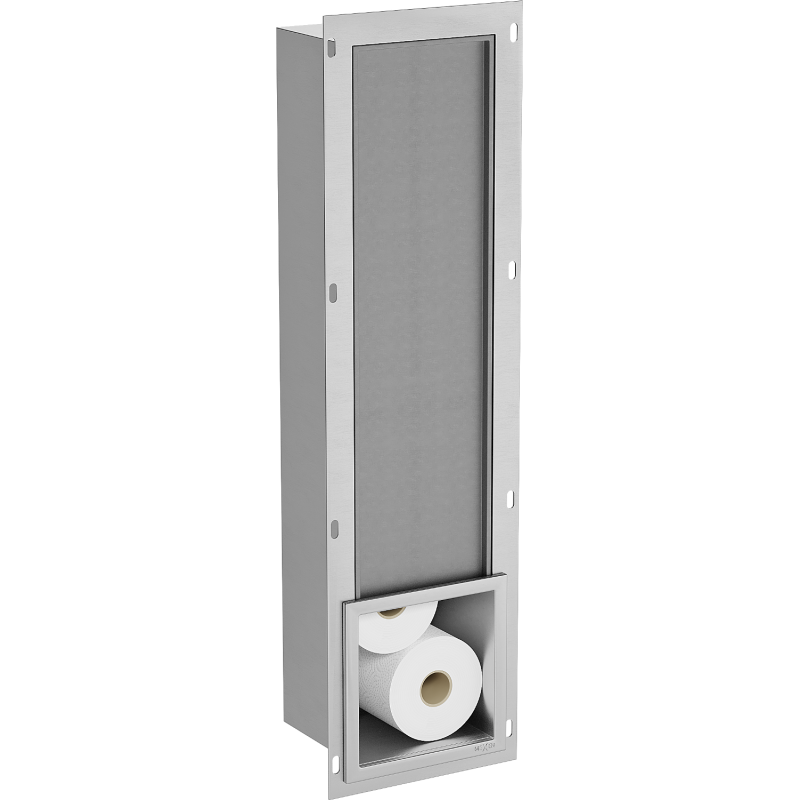 Mexen X-Wall-B toilet paper magazine, inox - 1915
