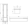 Mexen X-Wall-B toilet paper holder, inox - 1915