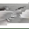Mexen Luvo Slim freestanding bathtub 170 x 75 cm, white/black, white overflow - 52801707575-20