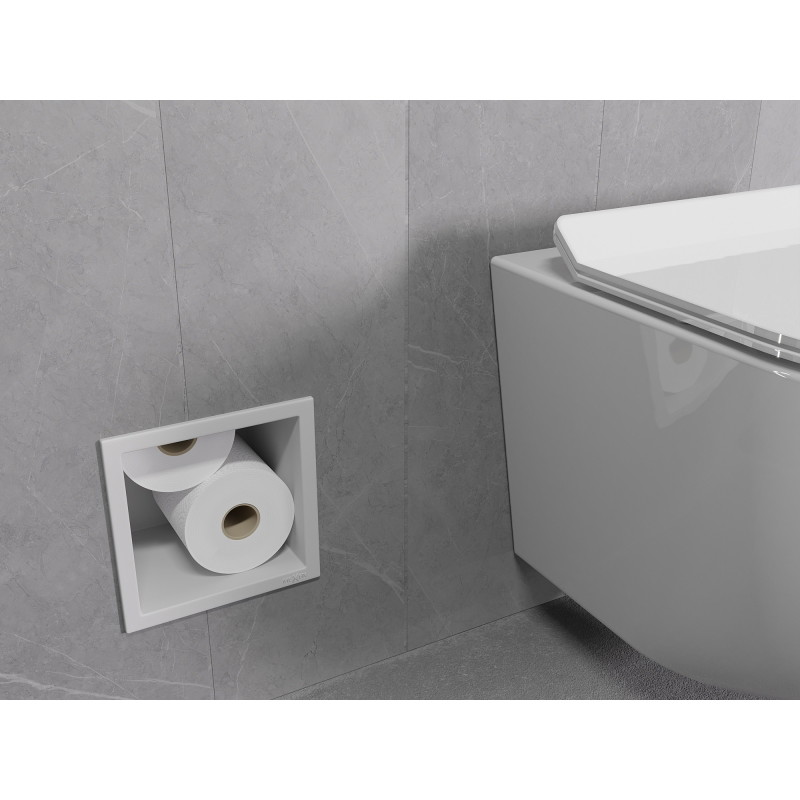 Mexen X-Wall-B toilet paper holder, white - 1925
