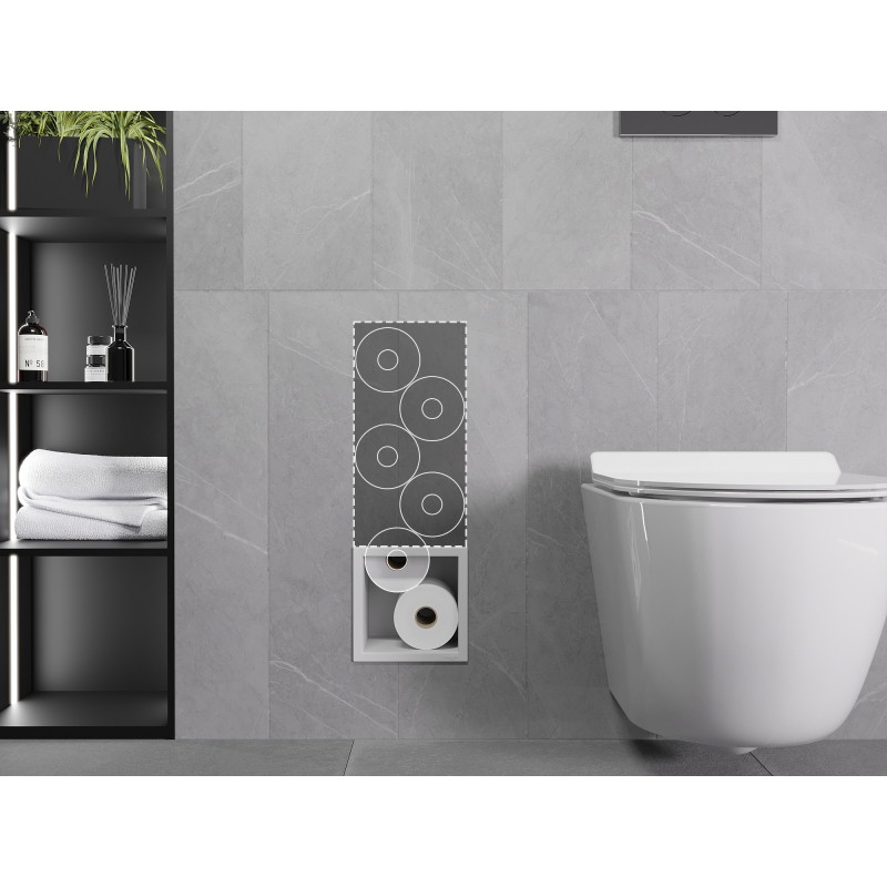 Mexen X-Wall-B toilet paper holder, white - 1925