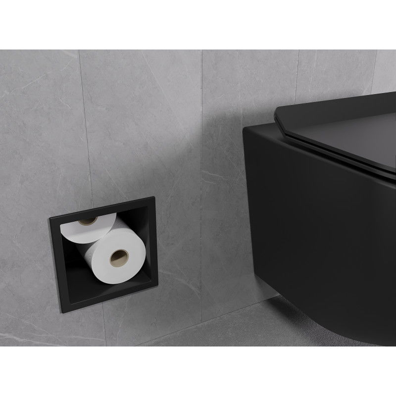 Mexen X-Wall-B toilet paper magazine, black - 1975