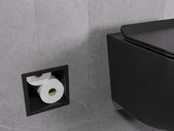 Mexen X-Wall-B toilet paper holder, black - 1975