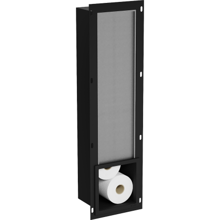 Mexen X-Wall-B toilet paper holder, black - 1975