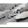 Mexen Luvo Slim freestanding bathtub 170 x 75 cm, white/black, overflow gun metal- 52801707575-95