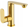 Mexen Milo side action washbasin mixer tap, Gold - 71305-50