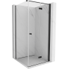 Mexen Mist-F folding shower cabin right 70 x 70 cm, transparent, black - 8A6T-070-070-70-00-P