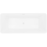 Mexen Velo Slim freestanding bathtub 170 x 75 cm, white, white overflow - 52811707500-20