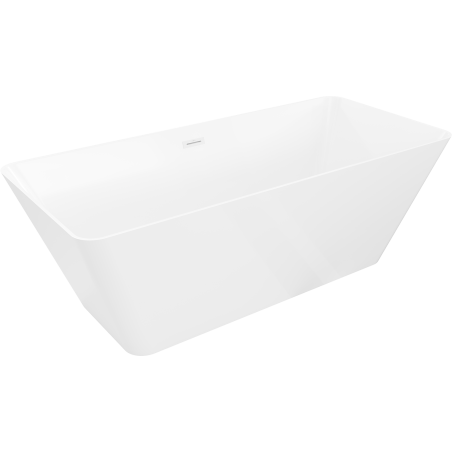 Mexen Velo Slim freestanding bathtub 170 x 75 cm, white, white overflow - 52811707500-20