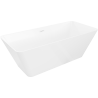Mexen Velo Slim freestanding bathtub 170 x 75 cm, white, white overflow - 52811707500-20