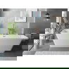 Mexen Velo Slim freestanding bathtub 170 x 75 cm, white, brushed copper overflow - 52811707500-65
