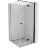 Mexen Mist-F right-folding shower enclosure 95 x 95 cm, transparent, black - 8A6T-095-095-70-00-P