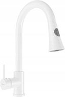 Mexen Elia kitchen mixer tap, Spotted white - 670101-26