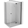 Mexen Mist-F folding shower enclosure right 85 x 110 cm, transparent, black - 8A6T-085-110-70-00-P