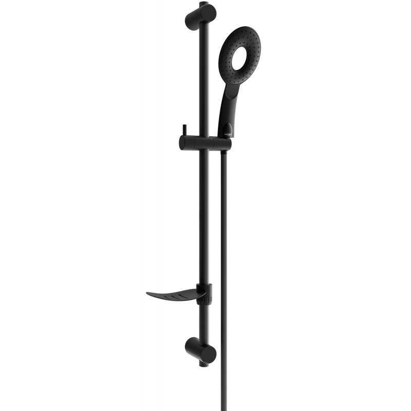 Mexen DF73 sliding shower set, Black - 785734582-70