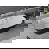 Mexen Oval Sim 170 x 80 cm Freestanding Wall Bathtub, White/Black, Overflow Gun Metal - 52661708075-95