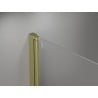 Mexen Mist-F Duo folding shower enclosure 120 x 90 cm, transparent, brushed gold - 8A6-120L-090P-55-00