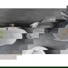 Mexen Olea freestanding bathtub pattern 170 x 80 cm, white, chrome overflow - 52821708000-01