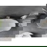 Mexen Olea freestanding bathtub pattern 170 x 80 cm, white, white overflow - 52821708000-20