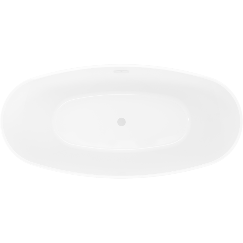 Mexen Olea freestanding bath pattern 170 x 80 cm, white, white overflow - 52821708000-20