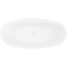 Mexen Olea freestanding bath pattern 170 x 80 cm, white, white overflow - 52821708000-20