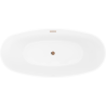 Mexen Olea freestanding bathtub pattern 170 x 80 cm, white, overflow rose gold - 52821708000-60