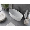Mexen Olea freestanding bathtub pattern 170 x 80 cm, white, gun gray brushed overflow - 52821708000-66