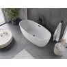 Mexen Olea freestanding bath pattern 170 x 80 cm, white, black overflow - 52821708000-70