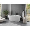 Mexen Olea freestanding bath pattern 170 x 80 cm, white, black overflow - 52821708000-70
