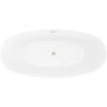 Mexen Olea freestanding tub pattern 170 x 80 cm, white, brushed nickel overflow - 52821708000-97