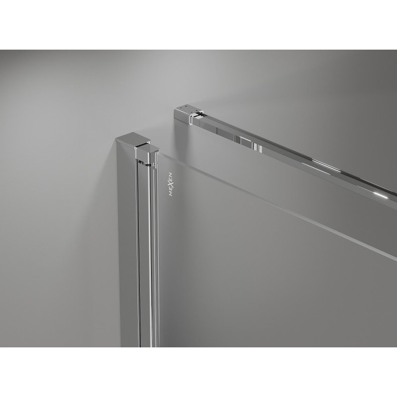Mexen Mist-F folding shower cabin right 115 x 95 cm, transparent, chrome - 8A6T-115-095-01-00-P