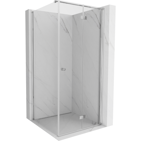 Mexen Mist-F T folding shower enclosure right 120 x 120 cm, transparent, chrome - 8A6T-120-120-01-00-P