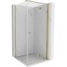 Mexen Mist-F Folding Shower Enclosure Right 75 x 75 cm, Transparent, Gold - 8A6T-075-075-50-00-P