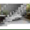 Mexen Olea freestanding bathtub design 170 x 80 cm, white/black, black overflow - 52821708075-70