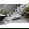 Mexen Olea freestanding bathtub model 170 x 80 cm, white/black, gun metal overflow - 52821708075-95