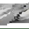 Mexen Lira freestanding bathtub pattern 170 x 80 cm, white, white overflow - 52831708000-20
