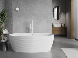 Mexen Lira freestanding bathtub pattern 170 x 80 cm, white, white overflow - 52831708000-20