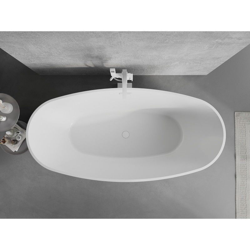 Mexen Lira freestanding bathtub pattern 170 x 80 cm, white, white overflow - 52831708000-20