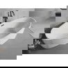 Mexen Lira freestanding bathtub pattern 170 x 80 cm, white, black overflow - 52831708000-70