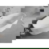 Mexen Lira freestanding bathtub pattern 170 x 80 cm, white, overflow gun metal - 52831708000-95