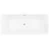 Mexen Nila freestanding ribbed bathtub 170 x 75 cm, white, chrome overflow - 52841708000-01