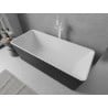 Mexen Nila freestanding fluted bathtub 170 x 75 cm, white/black, white overflow - 52841708075-20