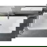Mexen Tava freestanding fluted bathtub 170 x 75 cm, white, chrome overflow - 52851707500-01