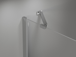 Mexen Mist asymmetrical pentagonal shower enclosure 80 x 90 cm, transparent, chrome - 8A8-080-090-01-00