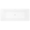 Mexen Tava freestanding fluted bath 170 x 75 cm, white/black, white overflow - 52851707575-20