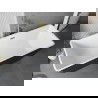 Mexen Tava freestanding fluted bathtub 170 x 75 cm, white/black, gold overflow - 52851707575-50