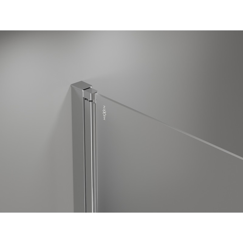 Mexen Mist-B 60 cm Hinged Shower Door, Transparent, Chrome - 8A2-060-000-01-00