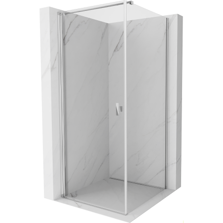 Mexen Mist-B hinged shower cabin 70 x 70 cm, transparent, chrome - 8A2T-070-070-01-00