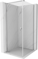 Mexen Mist-B 70 x 70 cm Hinged Shower Cabin, Transparent, Chrome - 8A2T-070-070-01-00